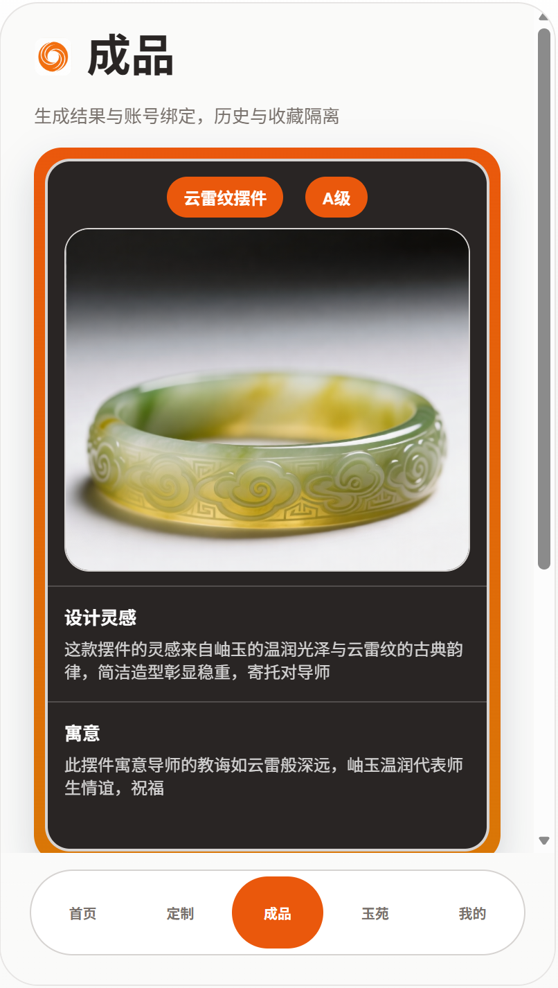 成品界面